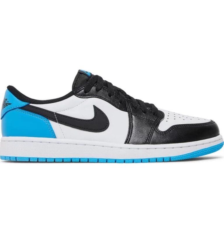 Jordan 1 Retro Low OG Black Dark Powder Blue - KICKS FLOW