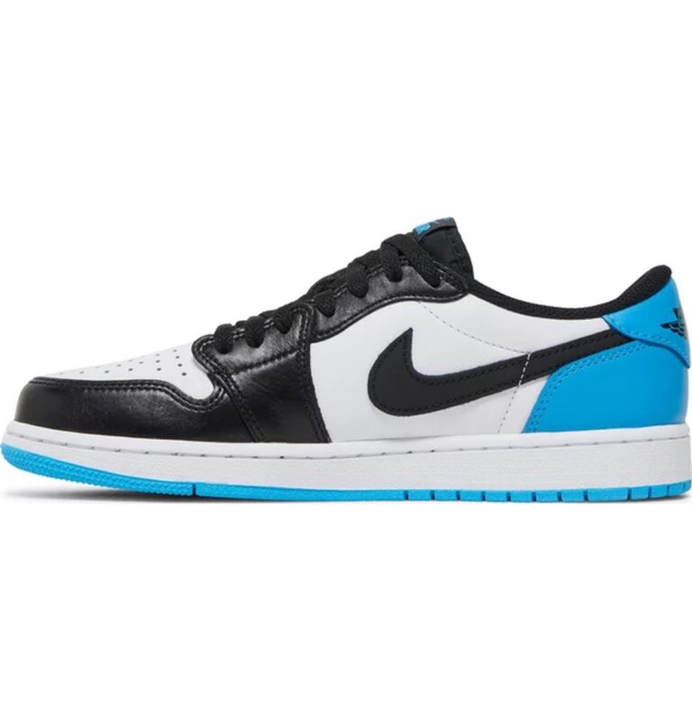 Jordan 1 Retro Low OG Black Dark Powder Blue - KICKS FLOW